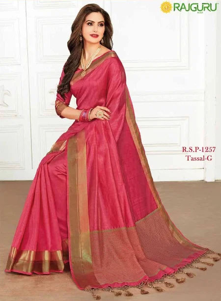 RSP 1257 Tasaal By Rajguru Row Silk Narayanpet Saree Suppliers In India